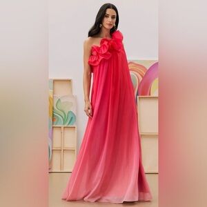 Fiona one shoulder gradient maxi dress